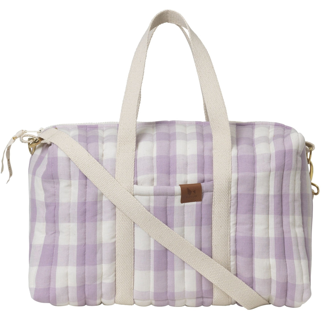 Fabelab Quilted Gym Bag - Lilac Checks Bags & Backpacks Lilac
