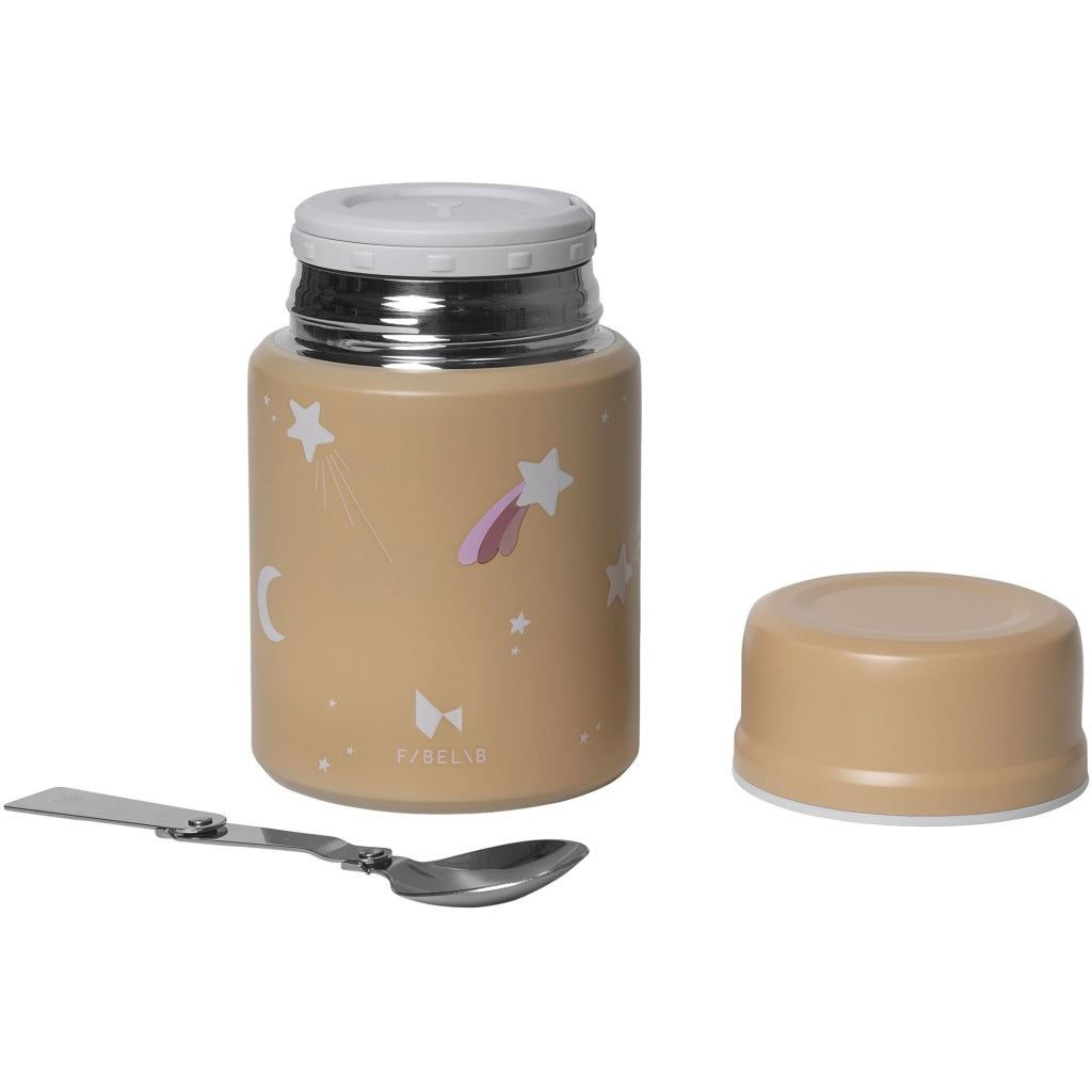Fabelab Thermo Food Jar - Shooting Star - Caramel Lunchboxes & Containers Multi Print